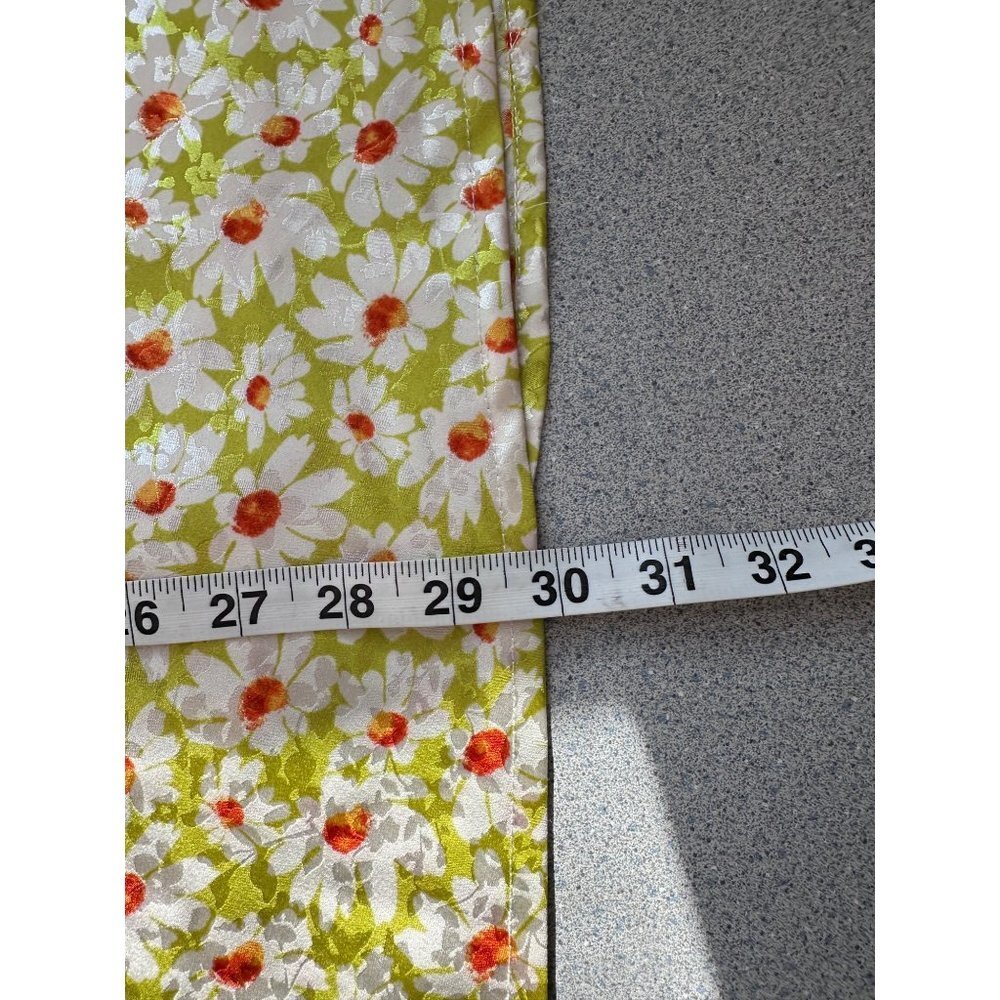 Altar’d State Green Floral Draped Cowl Neck Slip Dress Women Size Medium Feminin - Picture 8 of 9